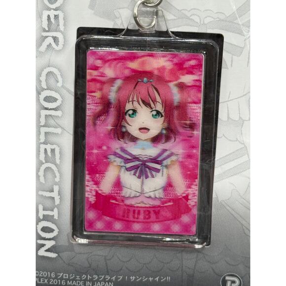 Japanese Anime School Idol Project Dual Sided Keychain RUBY - BRAND NEW - Picture 2 of 4
